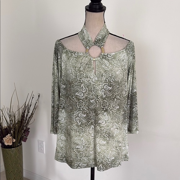 Michael kors medium cold shoulder shirt 684 - Picture 1 of 6